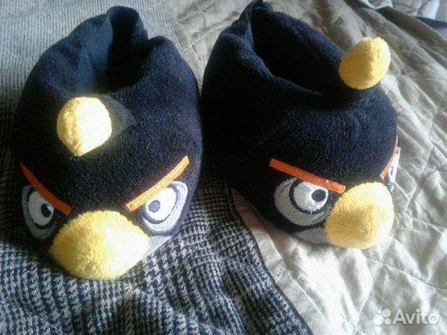 Тапочки детские angry birds Тапочки детские angry birds
