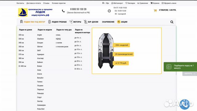 Готовый бизнес по продаже лодок пвх и моторов