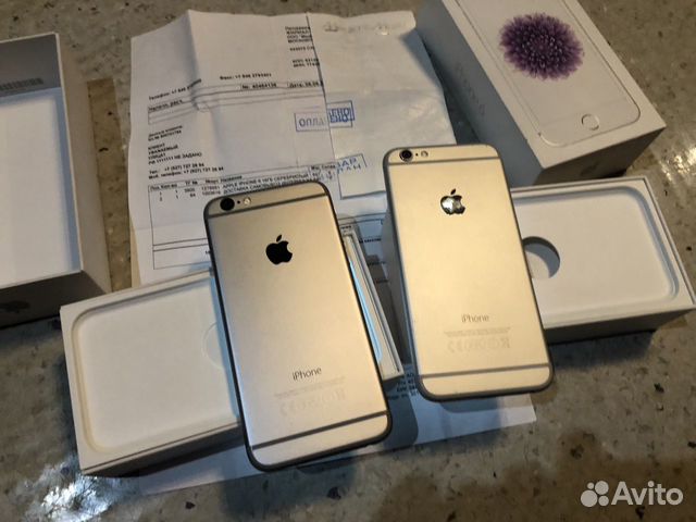 iPhone 6, 16 GB чёрный и iPhone 6, 16 GB Белый