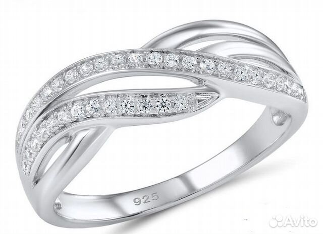 Кольцо 18,5 размер, серебро Кольцо 18,5 размер, серебро