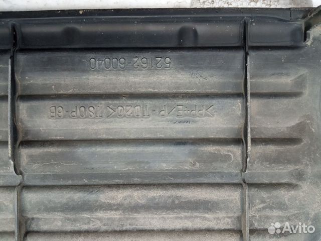 Тойота Ленд Крузер 200 накладка заднего бампера