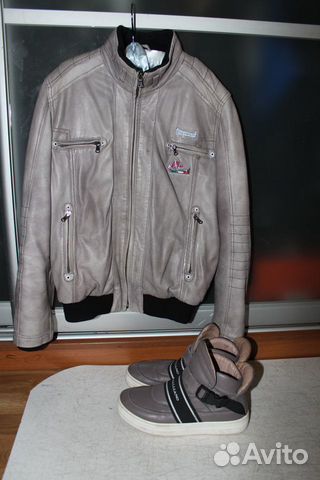 Шикарная кожаная куртка Dsquared оригинал