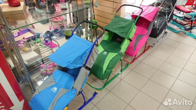 Санки Коляска Ника с колесиками новые Санки Коляска Ника с колесиками новые