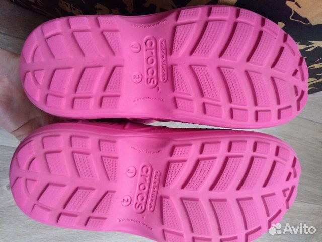 Сапоги резиновые crocs для девочки р.34-35