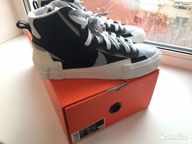 nike x sacai blazer mid black