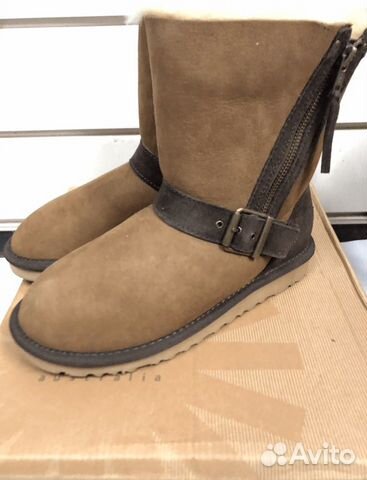 UGG Australia Chestnut с ремнем и молнией рыжие
