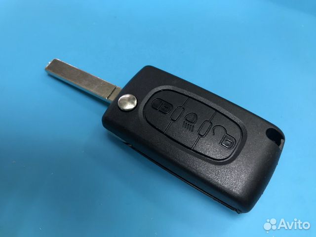 Корпус ключа Пежо 308 выкидной две кнопки Корпус ключа Пежо 308 выкидной две кнопки