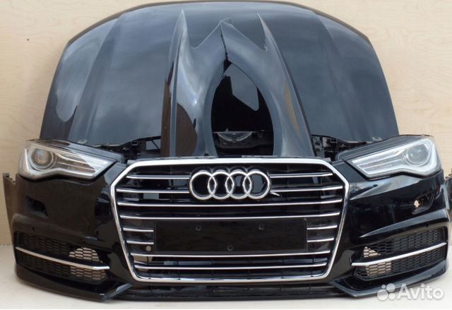 Audi a6 4g капот крыло фара радиатор телевизор бам