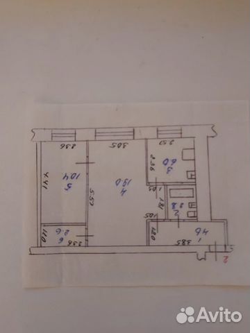 2-к квартира, 45.4 м², 1/5 эт.