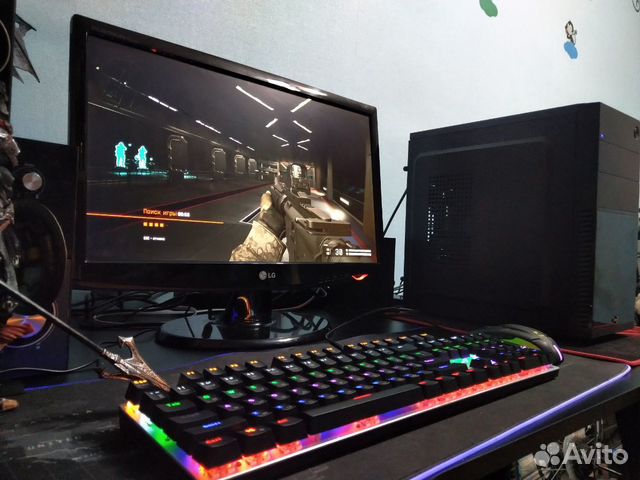 Игровой пк. I3 3.2гц, RX 560 4гб, 6гб