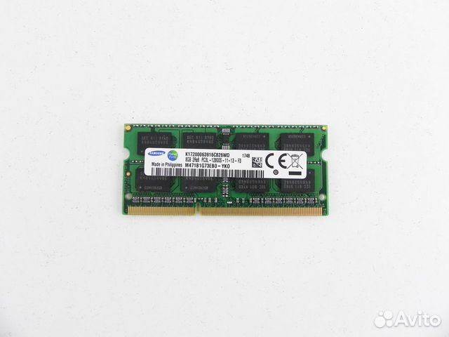 Оперативная память samsung DDR3L SO-dimm 8Gb