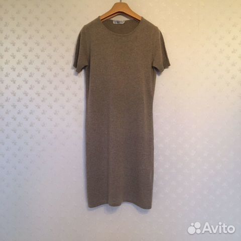 Платье шерсть кашемир коричневое Италия 44-46 Платье шерсть кашемир коричневое Италия 44-46