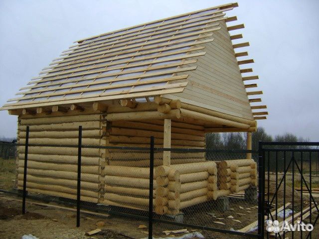 Срубы бань, домов