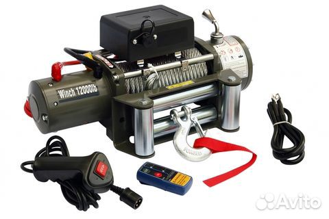 Лебедка электрическая 12V Electric Winch 12000lbs