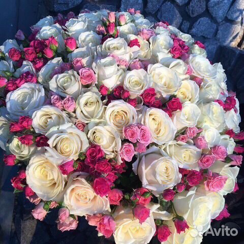 Розы Букет цветов Самый нежный Микс