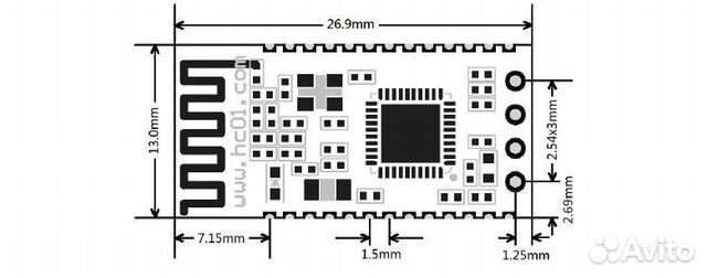 HC-08 Bluetooth модуль последовательного порта