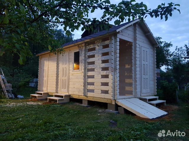 Хозблок из бруса 6х3 «Большие планы» Хозблок из бруса 6х3 «Большие планы»