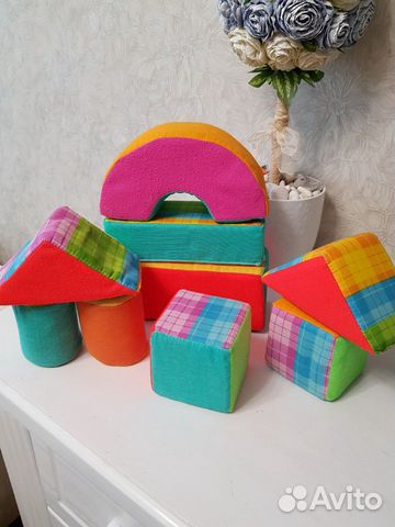 Кубики мягкие для малышей+молоток