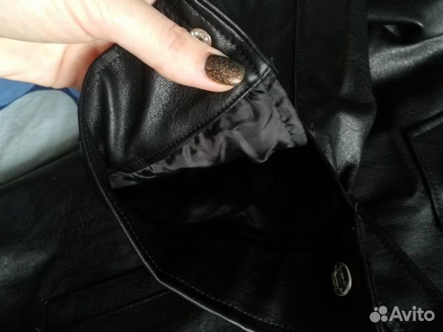 Кожаная рубашка в стиле zara