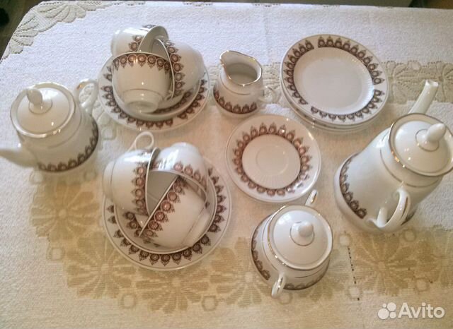Сервиз чайно - кофейный Рижский фарфор