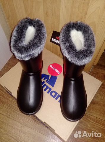 Угги Nordman Frosto с опушкой черные новые Угги Nordman Frosto с опушкой черные новые