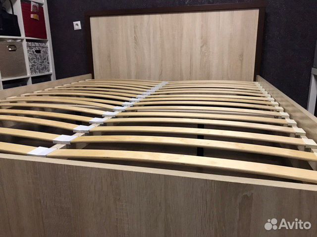 Кровать двуспальная 160х200 см, цвет дуб сонома