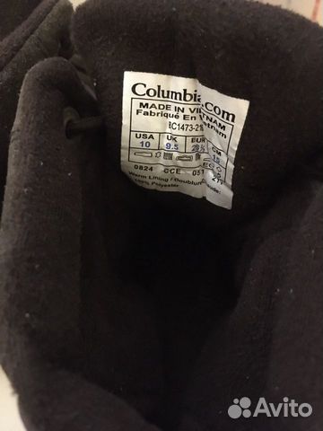 Демисезонные ботинки Columbia р. 26