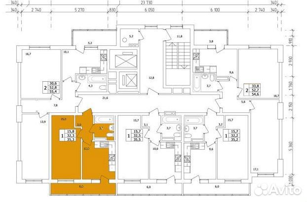 1-к квартира, 35 м², 13/15 эт. 1-к квартира, 35 м², 13/15 эт.