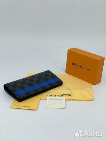 Новый мужской кошелек бумажник кожа Louis Vuitton Новый мужской кошелек бумажник кожа Louis Vuitton