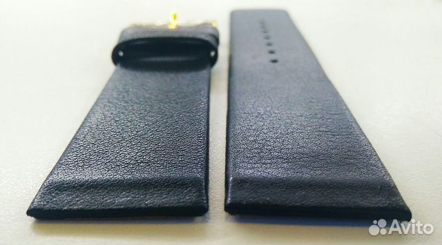 Кожаный ремешок для часов Bering 22mm Black Кожаный ремешок для часов Bering 22mm Black