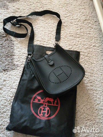 Сумка /кроссбоди hermes кожаная, новая