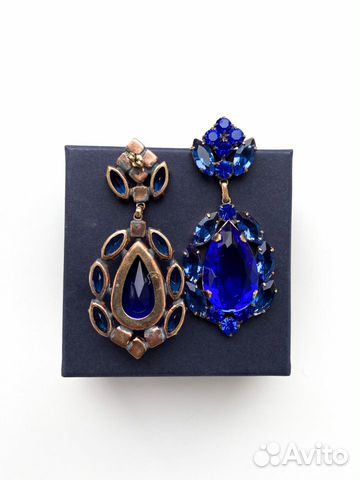 Серьги из Богемского стекла (Чешского стекла)