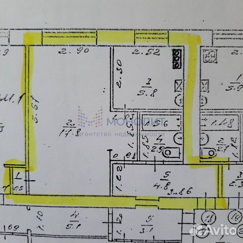 1-к квартира, 31 м², 2/4 эт.