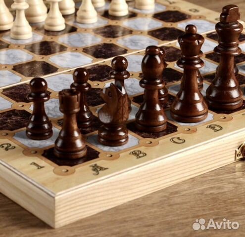 Шахматы (3 в 1) шашки и нарды