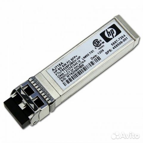 Трансиверы SFP+ HP 8Gb AJ718A новые Трансиверы SFP+ HP 8Gb AJ718A новые