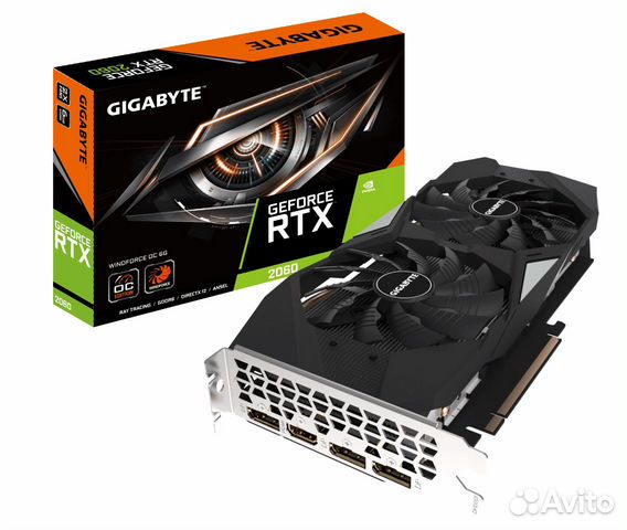 Видеокарта Gigabyte GeForce RTX 2060 OC Видеокарта Gigabyte GeForce RTX 2060 OC