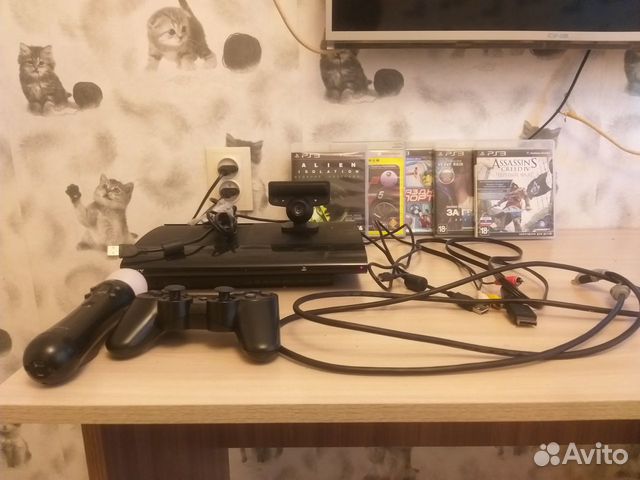 Ps3 + 5 игр + ps move