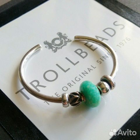 Бусина из камня Амазонит Trollbeads Бусина из камня Амазонит Trollbeads