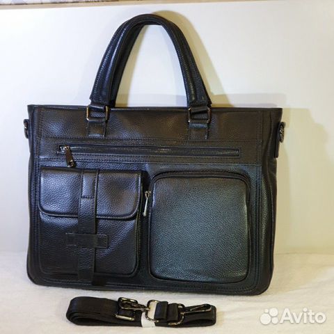 Портфель мужской натуральная кожа чёрный Портфель мужской натуральная кожа чёрный