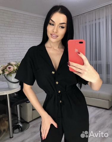 Комбинезон женский лёгкий удобный летний