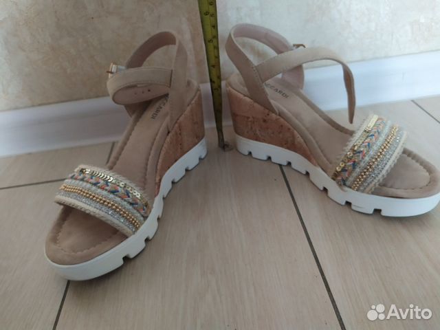 Босоножки размер 35 бежевые