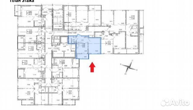 1-к квартира, 34.9 м², 4/24 эт.