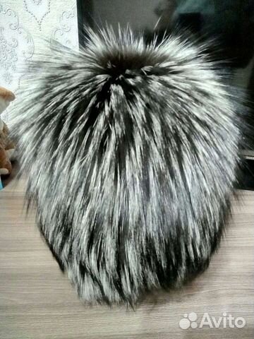 Шапка из чернобурки б/у