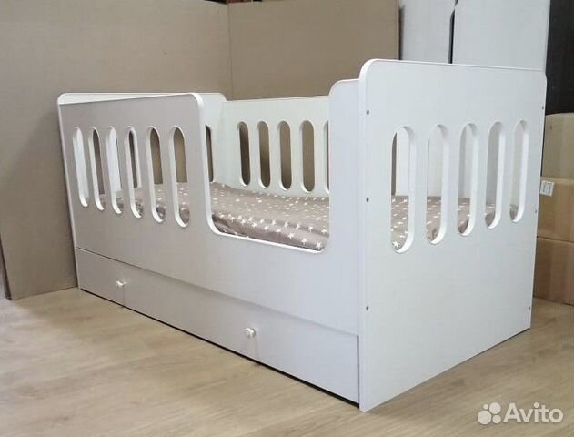 Кроватка-манеж (укороченный домик) 160*80 с ящиком