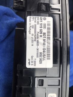 Блок кнoпок панель упpaвлeния mmi Audi A8 D4 4H 4H