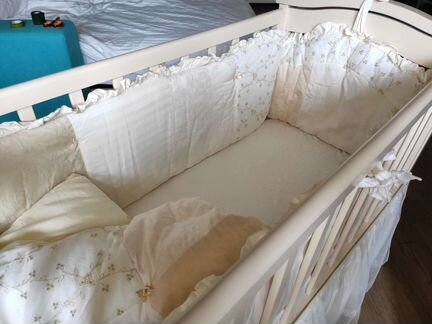 Колыбель Лили Гандылян + белье + бортики и балдахи
