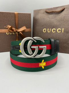 Ремень Gucci текстиль, кожа