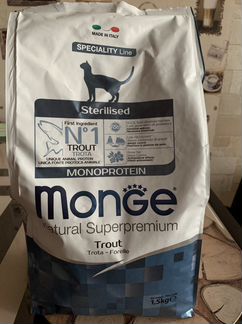 Корм для кошек Monge форель