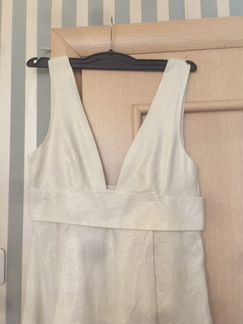 Роскошный сарафан из обливного льна