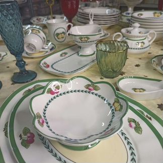 Конфетница фрукты в стиле villeroy boch